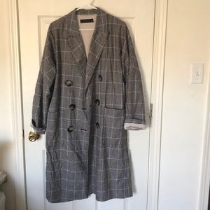 Zara Check Lightweight coat